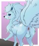  &lt;3 9_tails absurd_res alolan_form alolan_ninetales anus artist_name backsack balls black_line_art black_nose black_outline blue_eyes blue_inner_ear blue_pupils blush blush_lines border brown_floor bruhsugga butt canid canine cool_colors cute_fangs eye_glint eyelashes feral flowing_hair fluffy fluffy_balls fluffy_butt fluffy_ears fluffy_fur fluffy_hair fluffy_head fluffy_legs fluffy_tail fluffy_tails fur fur_tuft genitals girly glistening glistening_eyes gradient gradient_background hair head_tuft hi_res inner_ear_fluff long_fur long_hair looking_at_viewer male mammal multi_tail neck_tuft nintendo one_leg_up outline perineum pink_anus pink_background pink_blush pokemon pokemon_(species) presenting presenting_anus presenting_balls presenting_hindquarters presenting_to_viewer prick_ears pupils raised_leg regional_form_(pokemon) shaded signature simple_background smile smiling_at_viewer snaggle_tooth soft_shading solo tail teeth torso tuft white_balls white_body white_border white_butt white_fur white_hair white_head white_head_tuft white_inner_ear_fluff white_legs white_neck white_neck_tuft white_outline white_perineum white_tail white_tails 