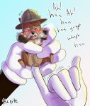  anal anal_fingering anthro balls blush bodily_fluids chip_&#039;n_dale_rescue_rangers chip_(disney) chipmunk crying disney fingering genitals ground_squirrel hi_res kcnite male mammal penis rodent sciurid size_difference tears 