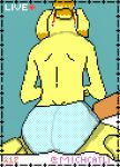  animal_crossing anthro butt canid canine canis clothing domestic_dog female hi_res humanoid mammal michcatli nintendo nitendo panties pixel pixelated solo underwear 