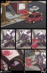  absurd_res anthro autumn car clothed clothing comic date duo female hi_res human jewelry mammal murid murine piercing potion purse rat rodent roxythefoxy vehicle 