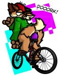  activision alpha_channel anthro anus backwards_hat bicycle bodily_fluids bottomless brown_body brown_fur brown_hair brown_nose cartoon_network clothed clothing cosplay crossover crossover_cosplay dildo ed_edd_n_eddy elora eye_through_hair faun_(spyro) female fur genital_fluids gesture green_clothing green_eyes green_shirt green_topwear grin hair hat headgear headwear hi_res hooves inner_ear_fluff looking_at_viewer looking_back looking_back_at_viewer penetration pussy_juice raised_tail red_clothing red_hat red_headwear sex_toy shaka_sign shirt signature simple_background smile solo speech_bubble spyro_reignited_trilogy spyro_the_dragon tail text tongue tongue_out topwear translucent translucent_hair transparent_background tuft url vaginal vaginal_penetration watermark wub_(artist) 
