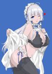  absurdres azur_lane breasts highres illustrious_(azur_lane) lace maid thighs 