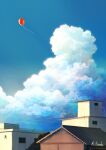  alu.m_(alpcmas) balloon blue_sky building cloud cumulonimbus_cloud day highres house no_humans original outdoors power_lines scenery signature sky urban 