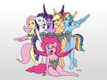  absurd_res ahegao anthro applejack_(mlp) bunny_costume clothing corset costume cuff_(restraint) equid equine female friendship_is_magic group hair hasbro hi_res horn lingerie looking_pleasured mammal mattythemimic multicolored_hair multicolored_tail my_little_pony pegasus pinkie_pie_(mlp) rainbow_dash_(mlp) rarity_(mlp) restraints tagme tail tongue tongue_out topwear twilight_sparkle_(mlp) unicorn winged_unicorn wings wrist_cuffs 