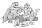  2022 age_difference anthro cheers crouching dead_stray_bear digital_media_(artwork) dinosaur dj_mixer_(character) father father_and_child father_and_son fellatio full-length_portrait genitals group group_sex handjob handjob_while_penetrated hi_res humanoid_genitalia humanoid_penis incest_(lore) male male/male male_penetrated male_penetrating male_penetrating_male multiple_doms_one_sub muscular muscular_male older_male oral oral_penetration parent parent_and_child pecs penetration penile penile_penetration penis portrait reptile sandwich_position scalie sex sitting son theropod threesome titus_(deadstraybear) trio tyrannosaurid tyrannosaurus tyrannosaurus_rex 