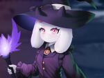  absurd_res anthro deltarune ears_down halloween hi_res holidays magic_user male pivoted_ears ralsei shomo solo spooky_(disambiguation) undertale_(series) witch 