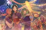  6+girls alternate_costume black_hair camilla_(fire_emblem) commission fire_emblem fire_emblem:_three_houses fire_emblem_awakening fire_emblem_fates fire_emblem_heroes flayn_(fire_emblem) green_eyes green_hair hair_ornament japanese_clothes multiple_girls picnicic pink_hair pointy_ears rhea_(fire_emblem) say&#039;ri_(fire_emblem) skeb_commission swept_bangs 