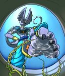  2021 5_toes anthro armor barefoot beerus blue_background blue_bottomwear blue_clothing blue_pants bodily_fluids bottomwear bracers chain claws clothing collar countershade_face countershading cum cum_on_feet digit_ring domestic_cat dragon_ball dragon_ball_super ear_piercing feet felid feline felis finger_claws first_person_view foot_fetish fur furniture genital_fluids gradient_background hairless hairless_cat hi_res humanoid_feet humanoid_hands jewelry long_ears looking_down macro male mammal open_mouth orange_body orange_fur pants piercing plantigrade prick_ears purple_body ring simple_background smile solo sphynx_(cat) story story_in_description tail toe_claws toe_ring toes tongue tongue_out white_body white_fur wigmania yellow_sclera 