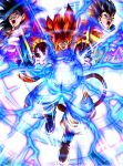  absurdres big_bang_kamehameha black_hair blue_eyes blue_sash body_fur dragon_ball dragon_ball_gt energy energy_ball gogeta highres incoming_attack kamehameha_(dragon_ball) long_hair looking_at_viewer male_focus metamoran_vest monkey_boy monkey_tail multiple_boys muscular muscular_male no_nipples open_mouth pants pectorals red_fur red_hair rz28kp saiyan sash son_goku spiked_hair super_saiyan super_saiyan_4 tail teeth vegeta white_pants 