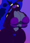 absurd_res anthro big_breasts big_tail breasts female fluffy hi_res huge_breasts machine mamagen multi_breast multi_ear multi_eye protogen queen royalty solo tail tentacles 