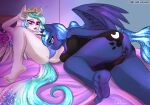  absurd_res anthro brony caliluminos censored duo equid equine female female/female friendship_is_magic hasbro hi_res horn horse incest_(lore) invalid_tag luna_(disambiguation) mammal moon my_little_pony pony princess princess_celestia_(mlp) royalty sniffing sun winged_unicorn wings ych 