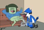  absurd_res andromorph animal_humanoid anthro attempted_blowjob avian balls big_dom_small_sub big_penis bird blue_jay cartoon_network cheering cjaroux corvid dominant eyes_closed forced forced_oral furniture genitals ghost group handjob hi_five_ghost hi_res human humanoid humanoid_genitalia humanoid_penis intersex intersex/intersex intersex/male jay_(bird) kneeling licking lost_bet lying_on_sofa male male/male mammal mordecai_(regular_show) muscle_man_(regular_show) new_world_jay on_sofa open_mouth oral oscine passerine penile penis penis_lick regular_show sex size_difference sofa spirit tongue tongue_out trio 