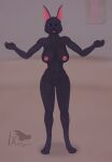  anthro big_breasts bonnie_(ixthyria) breasts female genitals hi_res ixthyria lagomorph leporid mammal nude pussy rabbit smile smiling_at_viewer solo spread_arms standing 