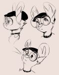  animancer clothing collar dipodid eyewear face glasses hat headgear headwear hi_res jerboa luck_(animancer) luckymancer mammal rodent 