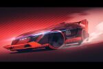  artist_name audi audi_s1_hoonitron car drifting glowing hoonigan kai55 letterboxed motor_vehicle no_humans original race_vehicle racecar smoke spoiler_(automobile) vehicle_focus 