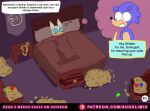  anthro bat bed coin comic dream english_text eulipotyphlan female furniture gem gold_(metal) gold_coin hedgehog jewelry male mammal necklace rouge_the_bat sega sleeping sonic_the_hedgehog sonic_the_hedgehog_(series) sonicgod_(sugslimic) stiletto_(sugslimic) sugslimic text treasure_chest 