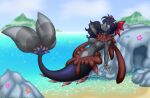  anthro anthro_pokemon_primarina female feneksia generation_7_pokemon hi_res invalid_tag marine merfolk nintendo octavio-monstero pokemon pokemon_(species) primarina siren solo split_form 