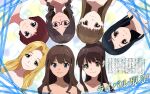  6+girls aizawa_nanako_(wake_up_girls!) glasses highres i-1_club iwasaki_shiho kobayakawa_tina kondou_mai long_hair multiple_girls non-web_source official_art short_hair suzuki_moka suzuki_rena takashina_rika wake_up_girls! yoshikawa_megumi 