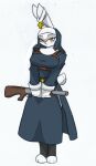  anthro big_breasts breasts female hi_res lagomorph leporid mammal nun nun_bun_with_guns nun_outfit pace-maker rabbit small_waist solo wide_hips 