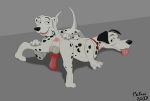  101_dalmatians 2017 animal_genitalia animal_penis anus artist_name blep canid canine canine_genitalia canine_penis canis collar dalmatian dated disney domestic_dog duo eyelashes female feral fur genitals looking_back male male/female mammal mcfan open_mouth penis perdita pongo raised_tail signature smile spots spotted_body spotted_fur spread_legs spreading tail tongue tongue_out 