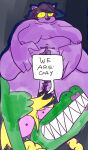  2023 alligator alligatorid anthro areola belly belly_grab belly_overhang big_belly big_breasts big_pubes black_hair blonde_hair blue_highlights body_hair braided_hair bratty_(undertale) breasts butt butt_from_the_front catty_(undertale) censored creative_censorship crocodilian dialogue digital_drawing_(artwork) digital_media_(artwork) domestic_cat duo english_text eyelashes eyelashes_through_hair eyeshadow felid feline felis female female/female fur gesture hair happy happy_trail hi_res highlights_(coloring) huge_breasts lipstick looking_at_viewer low-angle_view makeup mammal morgan_shawty navel nipples nude obese open_mouth overweight overweight_anthro overweight_female portrait presenting pubes pupils purple_areola purple_body purple_fur purple_hair purple_pupils purple_sclera reptile scalie sharp_teeth simple_background sketch smile speech_bubble stated_homosexuality stated_sexuality teeth text thick_thighs thumbs_up translucent translucent_hair undertale_(series) unfinished wide_hips yellow_eyes yellow_sclera 