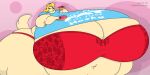  2020 anthro belly big_belly big_breasts big_butt bird_dog blonde_hair bra breasts butt canid canine canis clothing copyright_symbol deep_navel dessert digital_media_(artwork) domestic_dog doughnut eating english_text eyes_closed female food golden_retriever hair hi_res huge_breasts huge_butt huge_thighs hunting_dog hyper hyper_belly hyper_breasts hyper_butt hyper_thighs mammal morbidly_obese morbidly_obese_anthro morbidly_obese_female navel obese obese_anthro obese_female overweight overweight_anthro overweight_female panties retriever satsumalord shirt solo sophia_wester stuffing symbol text text_on_clothing text_on_shirt text_on_topwear thick_thighs topwear underwear weight_gain 
