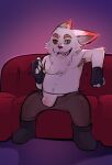  absurd_res age_difference anthro bulge fenecoou fur hi_res kled_(lol) league_of_legends male older_male riot_games solo solo_focus white_body white_fur yordle 