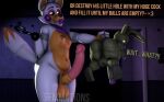  animatronic anthro anus balls big_balls big_butt big_penis butt canid canine duo five_nights_at_freddy&#039;s five_nights_at_freddy&#039;s_4 five_nights_at_freddy&#039;s_world fox genitals hi_res holding_by_tail hook hook_hand huge_penis hyper hyper_genitalia hyper_penis imminent_sex lagomorph leporid lolbit_(fnaf) machine male male/male mammal medial_ring medial_ringed_humanoid_penis nipples penis plushtrap_(fnaf) rabbit robot scottgames sfmmations size_difference slightly_chubby small_but_hung tail tail_grab thick_thighs vein veiny_penis 