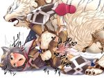  1boy 1girl ahegao animal_ears armored_boots bestiality blush boots cat_ears cat_girl censored clothed_sex cum cum_in_pussy dromarch_(xenoblade) fangs feccso grey_hair highres jumpsuit lying mosaic_censoring nia_(xenoblade) on_side open_mouth penis sex shoe_soles short_hair simple_background tiger tongue tongue_out torn_clothes torn_jumpsuit triangle_mouth white_background xenoblade_chronicles_(series) xenoblade_chronicles_2 yellow_eyes yellow_jumpsuit 