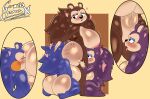  absurd_res animal_crossing anthro big_breasts big_butt bodily_fluids breasts butt cross_samax eulipotyphlan genitals group group_sex hedgehog hi_res incest_(lore) labelle_able mabel_able mammal nintendo pussy sable_able saliva saliva_string sex sibling_(lore) sister_(lore) sisters_(lore) stinkface threesome tongue tongue_out trio 