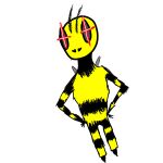  1:1 a.bee.ham_lincoln(nutkicker) anthro arthropod bee fuzzy hair hi_res hymenopteran insect male nutkicker 
