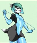  anthro badger clothing girly gloves handwear hi_res junefallstar latex_clothing latex_gloves latex_thigh_highs male mammal mustelid musteline piercing solo thick_thighs tight_clothing tongue tongue_out tongue_piercing whip 