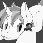  2014 cuddling duo ears_down equid equine fan_character feral goattrain hasbro horn horse looking_at_another lying macro male male/male mammal my_little_pony on_front pivoted_ears pony size_difference snap_feather uncomfortable unicorn 
