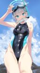  1girl blue_archive competition_swimsuit ev_(dai00888) goggles goggles_on_head highres official_alternate_costume one-piece_swimsuit shiroko_(blue_archive) shiroko_(swimsuit)_(blue_archive) solo swimsuit tagme 