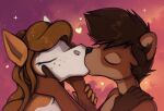  anthro daisy_(oc) duo equid equine female horse keith_(marsminer) kissing male male/female mammal marsminer mustelid otter romantic 