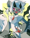  4_fingers ambiguous_gender anthro claws countershade_fur countershade_torso countershading felid feline fingers fur grey_body grey_fur group hair hi_res kemono leslichu mammal nyx_(leslichu) open_mouth open_smile pawpads smile 