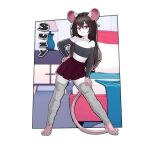  1:1 2023 alpha_channel alternate_version_at_source anthro better_version_at_source brown_hair female fur hair hi_res long_hair long_socks mammal mouse murid murine red_eyes rodent sicmop solo suzy_wisp_(felicitynaskivity) white_body white_fur 