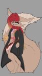  anthro bottomwear breasts clothed clothing digital_media_(artwork) eevee female fur generation_1_pokemon hair hi_res looking_at_viewer mammal nintendo open_mouth pawoo pokemon pokemon_(species) simple_background smile solo tail topwear 