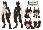  absurd_res anthro bat damian_(danglebat) danglebat fycroh hi_res liltaiga4 male mammal model_sheet solo 