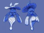  anthro big_breasts big_butt breasts butt digital_media_(artwork) female hi_res lagomorph leporid looking_at_viewer looking_back mammal palworld rabbit sibelyx simple_background solo tippycat 