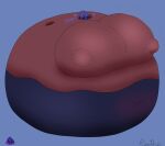  &lt;3 anthro aroused arthropod big_breasts blue_body blueberry_(fruit) blueberry_inflation breasts cloak clothing female food fruit hi_res hollow_knight hornet_(hollow_knight) huge_breasts hyper hyper_breasts hyper_nipples immobile inflation nipple_outline nipples plant puffed_cheeks reathe red_cloak red_clothing round_body shaded simple_background simple_shading solo swelling swollen team_cherry text tight_clothing 