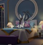  anthro bed bedroom canid canine canis cheek_tuft dildo dildo_fellatio dildo_in_pussy dildo_insertion double_dildo double_penetration eyes_closed facial_tuft female fur furniture grey_body grey_fur hi_res holding_dildo holding_object holding_sex_toy illumination_entertainment inside lamp lying mammal masturbation on_back on_bed penetration porsha_crystal sex_toy sex_toy_in_pussy sex_toy_insertion sing_(movie) skinny slim solo toying_self tuft upside_down vaginal vaginal_masturbation vaginal_penetration white_body white_fur wolf wolfinasuit 
