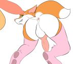  anthro anus balls bodily_fluids butt canid canine cum cum_in_ass cum_inside doggystyle duo erection fox from_behind_position fur genital_fluids genitals girly green_eyes hepicant hi_res knot male male/male mammal orange_body orange_fur penis pink_nose pink_penis sex white_body 