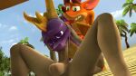  16:9 activision anal anthro bandicoot bestiality crash_bandicoot crash_bandicoot_(series) dragon feral gangbang genitals group group_sex hi_res human lewdview male male/male mammal marsupial oral penis sex spyro spyro_the_dragon trio widescreen wings 