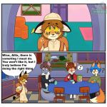  alixx_(character) brown_eyes brown_hair canid canine culpeo_fox domestic_cat felid feline felis fox green_eyes hair kuro_katayama lycalopex male mammal purple_eyes rin_(wiseesp) serval the_simpsons wise_(character) 