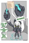  anthro cave comic crimellgrim domestic_cat felid feline felis female hi_res mammal shiku_(character) solo tentacles text 