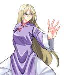  1girl china_dress chinese_clothes dress fighting_stance high_kick highres kicking kung_fu long_hair long_sleeves looking_at_viewer martial_arts mayu-tan_no_kung_fu_(meme) meme shaolin_monk sketch solo tangzhuang tetsuzankou waifu 