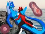  absurd_res animal_humanoid anthro big_breasts blue_body blue_scales bodily_fluids breast_grab breasts brown_body brown_fur butt canid canine canis cum cum_in_pussy cum_inside digital_media_(artwork) dragon dragon_humanoid duo fangs female female_penetrated fin from_front_position fur genital_fluids genitals green_eyes grey_hair hair hand_on_breast hi_res horn humanoid impregnation internal katelyn_(katelyn) long_tail looking_at_another looking_at_partner looking_pleasured lying male male/female male_penetrating male_penetrating_female mammal marine markings missionary_position mohrlex nicky_(nicky) nipples nude on_back open_mouth ovum penetration penis red_body red_fur scales scalie serpentine sex smile sperm_cell tail teeth tongue tongue_out vaginal vaginal_penetration wolf 