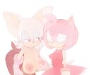  absurd_res amy_rose anthro bat bent_over big_breasts blush bodily_fluids breast_grab breasts bubblegumbomb duo eulipotyphlan female female/female hand_on_breast hedgehog hi_res mammal nervous_smile nervous_sweat rouge_the_bat sega sonic_the_hedgehog_(series) sweat 