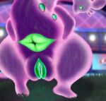  anus big_butt big_penis big_pussy butt digital_media_(artwork) dragon dynamax erection eye_contact female generation_6_pokemon genitals glowing glowing_eyes glowing_genitalia glowing_pussy goodra green_eyes green_penis hi_res looking_at_another looking_at_viewer looking_back macro nintendo nude penis pokemon pokemon_(species) presenting presenting_hindquarters presenting_pussy pussy simple_background slime solo spreading tail thick_thighs xenolith0 